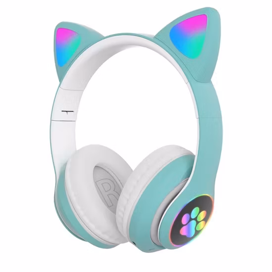 Cat Ear Headset Wireless Bluetooth-Compatible Kids Headphone