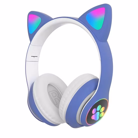 Cat Ear Headset Wireless Bluetooth-Compatible Kids Headphone